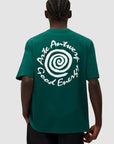 T-shirt à imprimé grandes spirales
