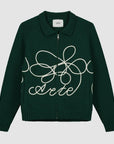 Pull en maille avec logo fleuri