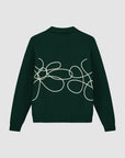 Pull en maille avec logo fleuri