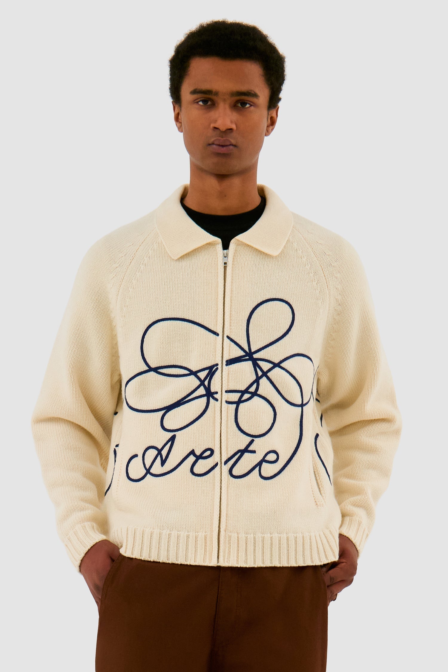 Pull en maille Arte Antwerp avec logo en fleuri