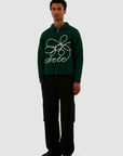 Pull en maille avec logo fleuri