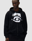 Sweat à capuche Arte Antwerp  zippé Eye - Noir
