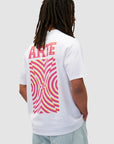 T-shirt à imprimé mural dans le dos