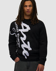Pull en maille à gros motifs