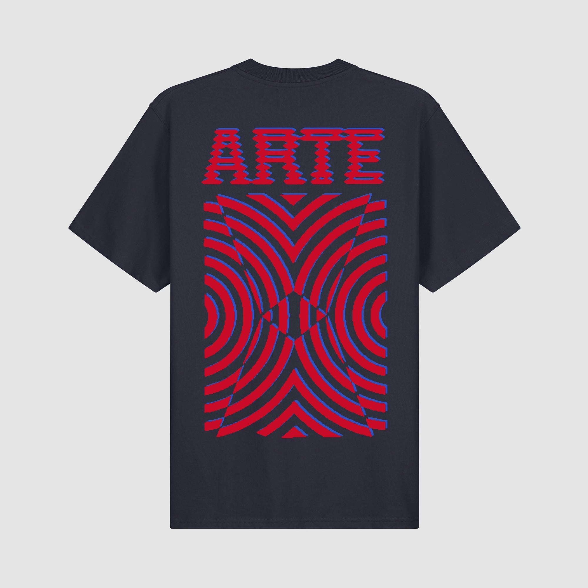T-shirt à imprimé mural dans le dos